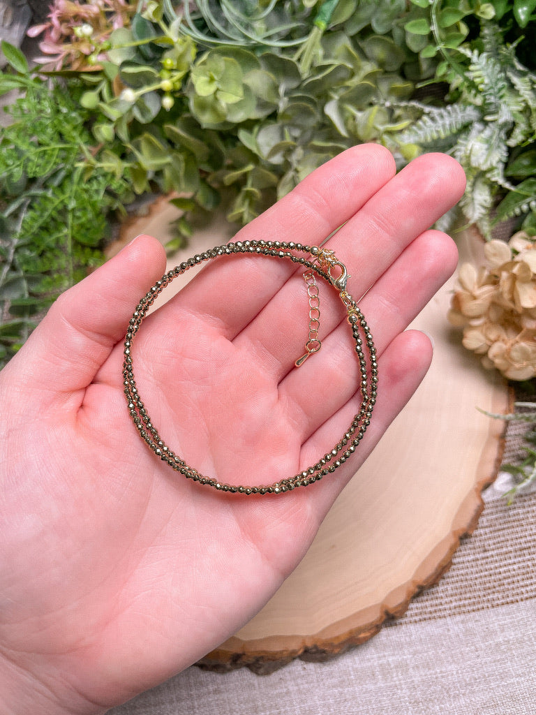 Crystal Beaded Choker Necklace