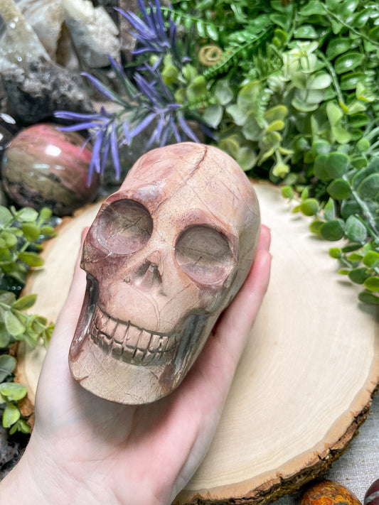 Polychrome Jasper Skull