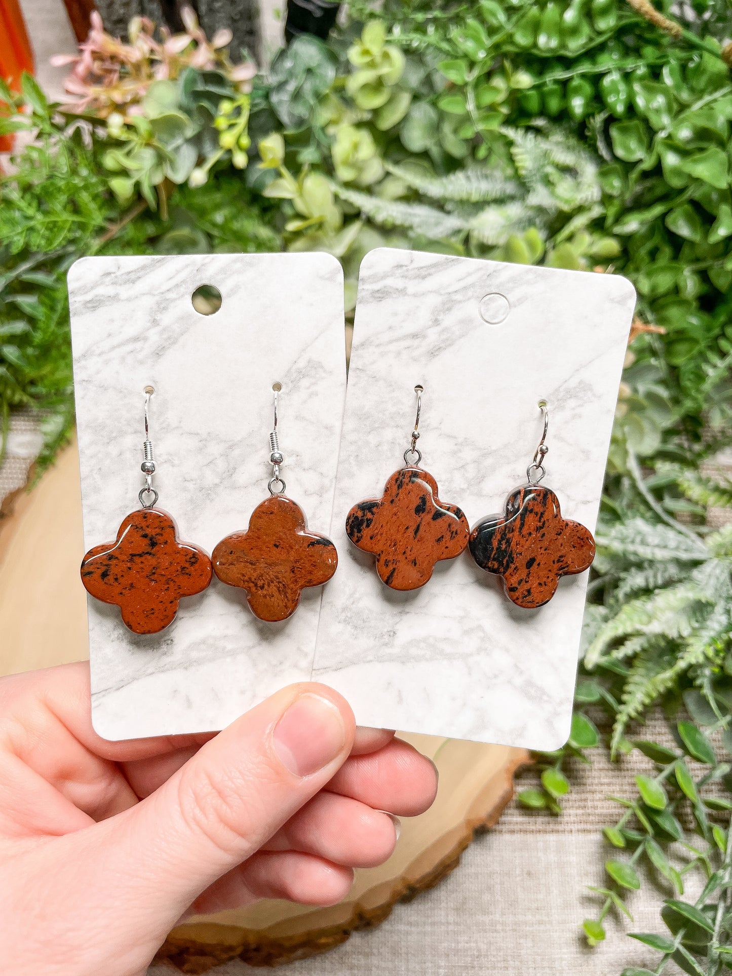 Crystal Clover Earrings