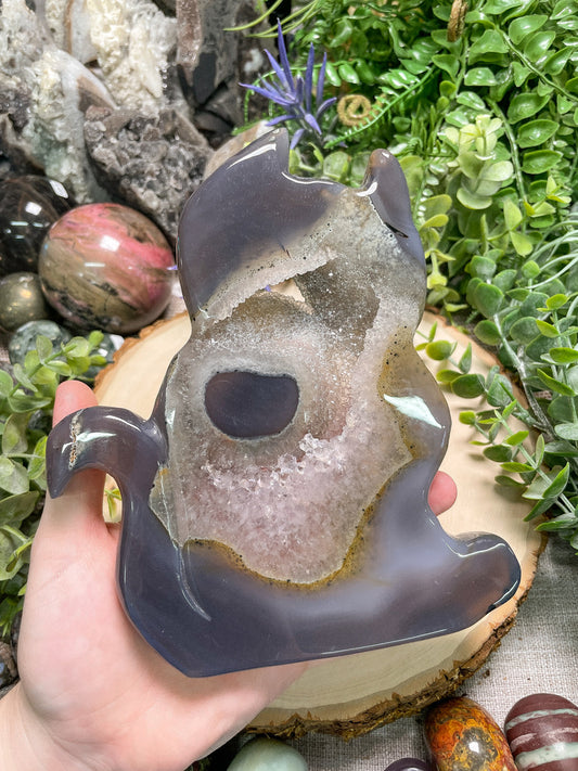 X-Large Druzy Agate Cat
