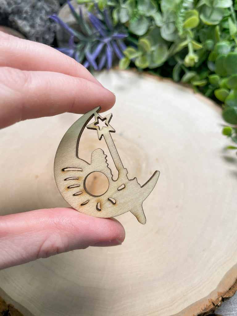 Wooden Small Sphere Stand