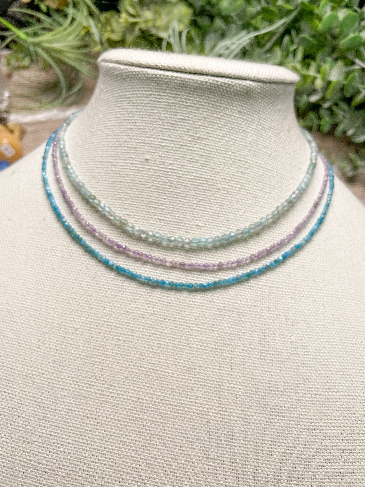 Crystal Beaded Choker Necklace