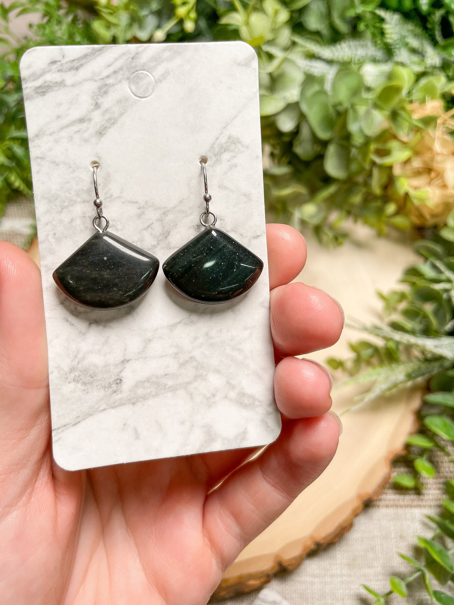 Crystal Fan Earrings