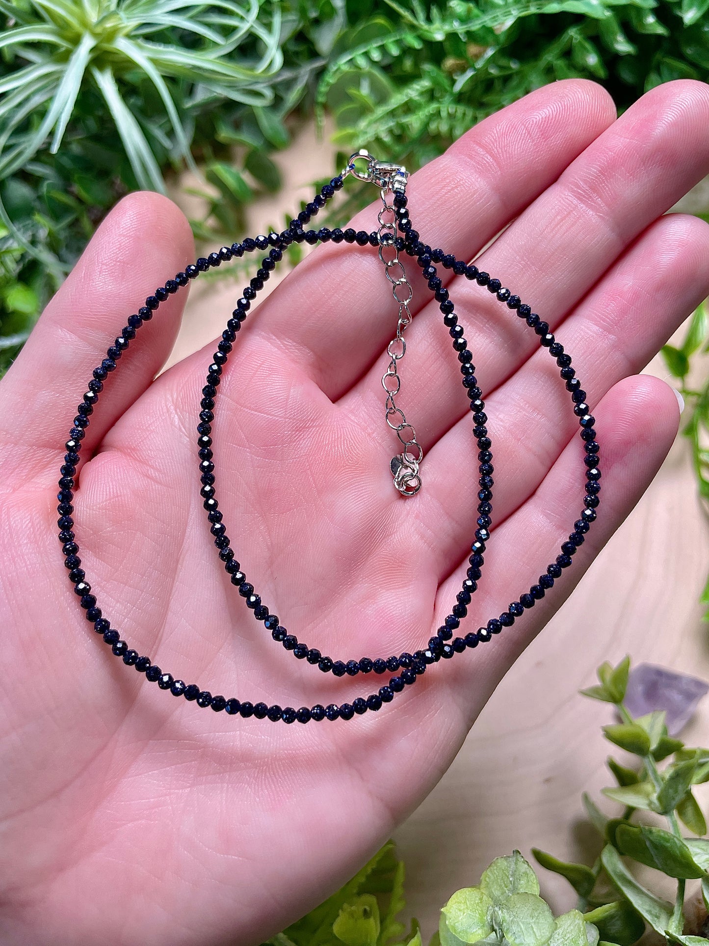 Crystal Beaded Choker Necklace