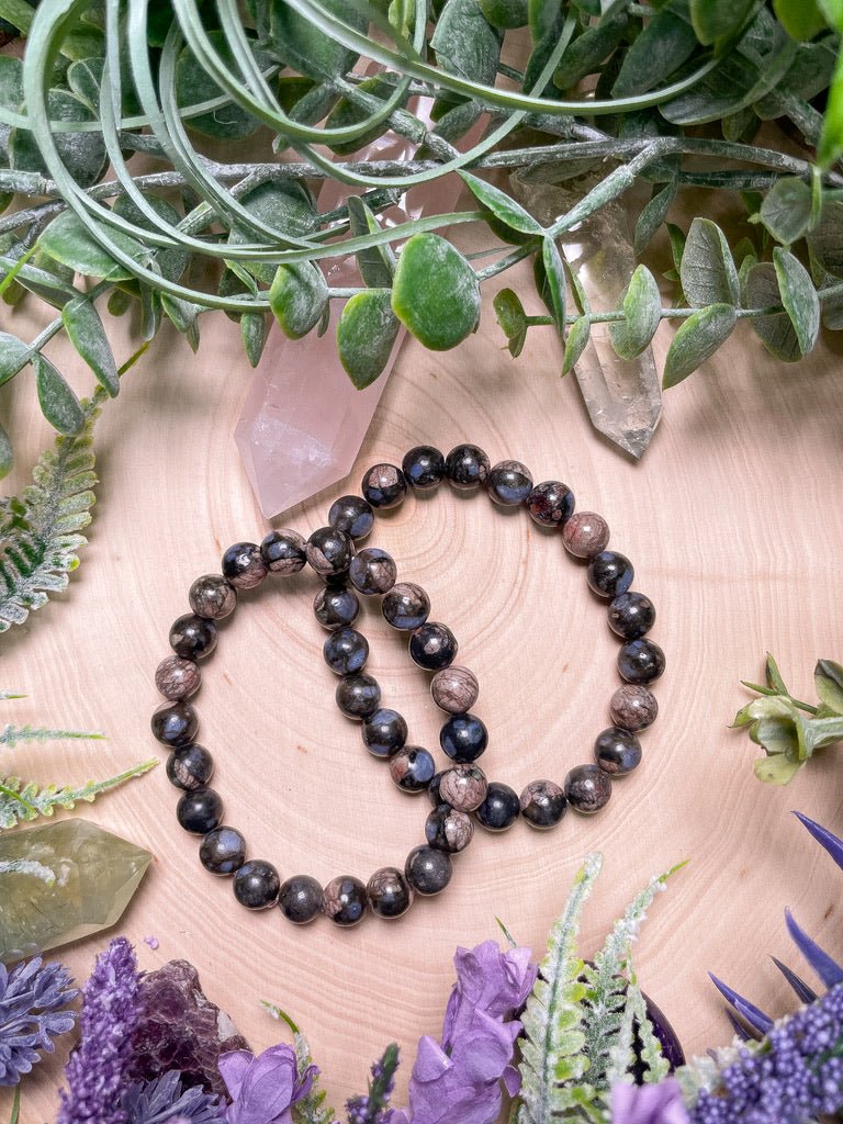 8mm Beaded Que Sera Bracelet | Copper Ashes