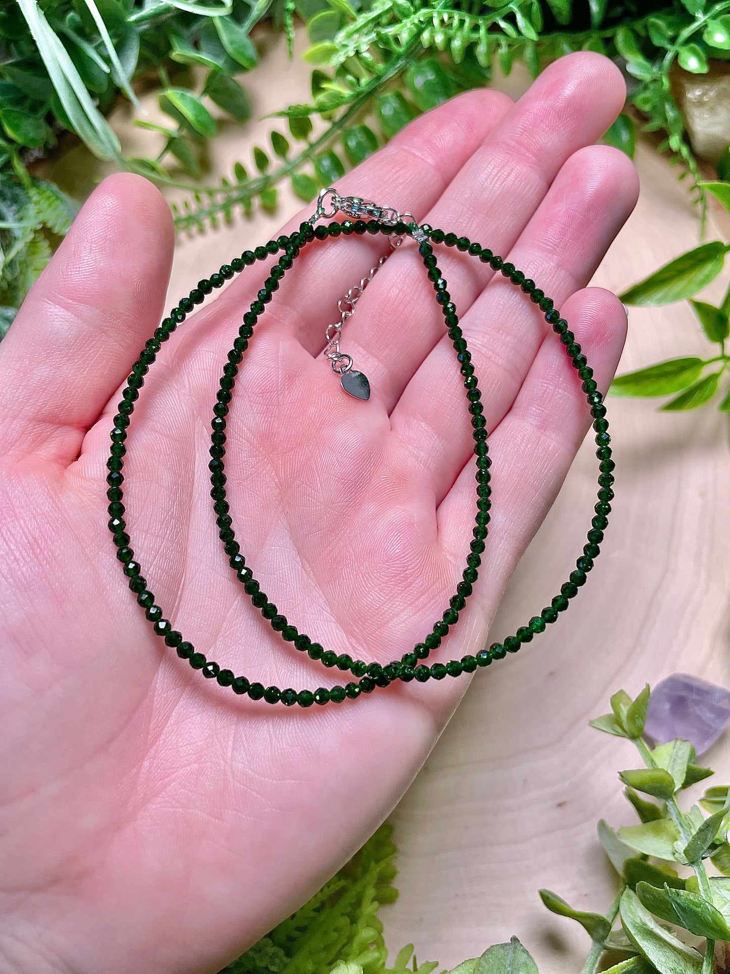 Crystal Beaded Choker Necklace