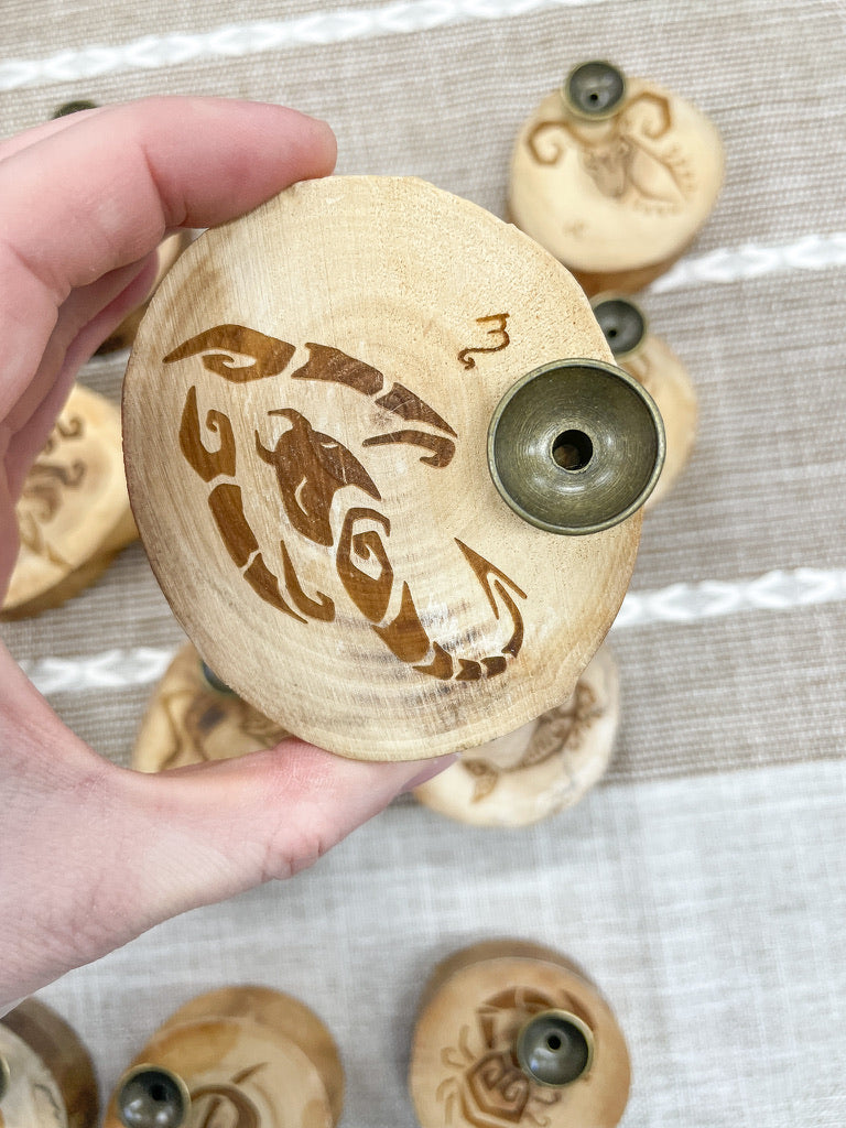 Wooden Zodiac Sign Sphere Stand