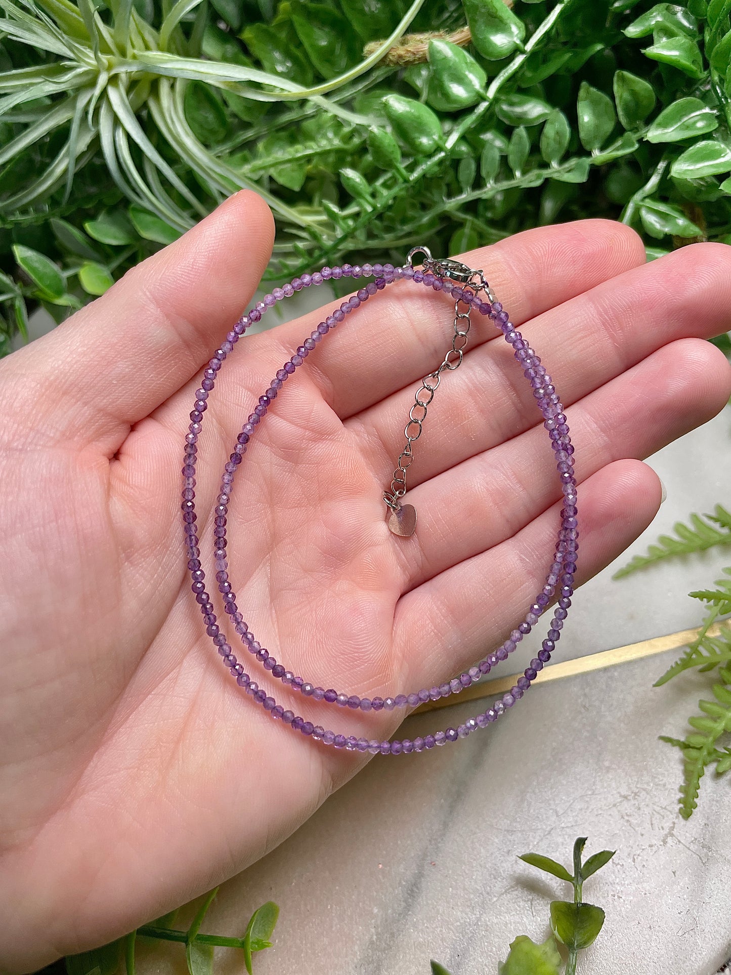 Crystal Beaded Choker Necklace