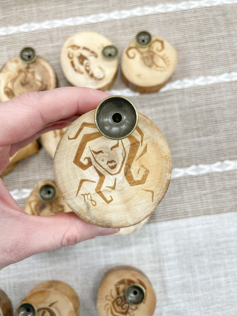 Wooden Zodiac Sign Sphere Stand