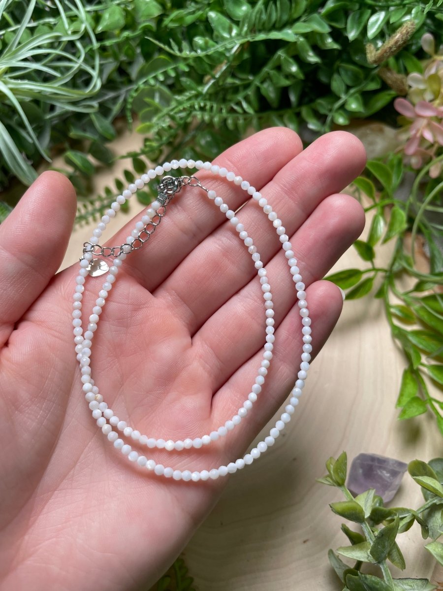 Crystal Beaded Choker Necklace | Copper Ashes