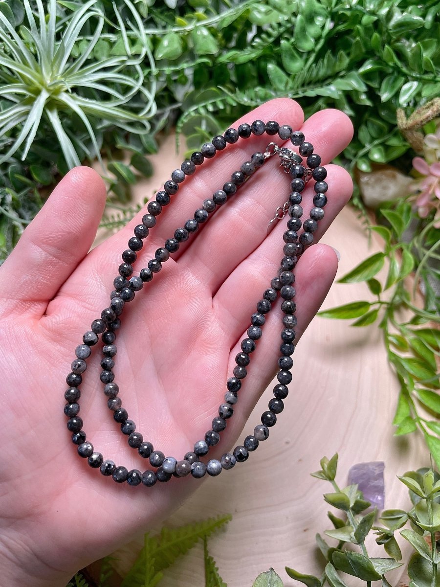 Crystal Beaded Necklace | Copper Ashes