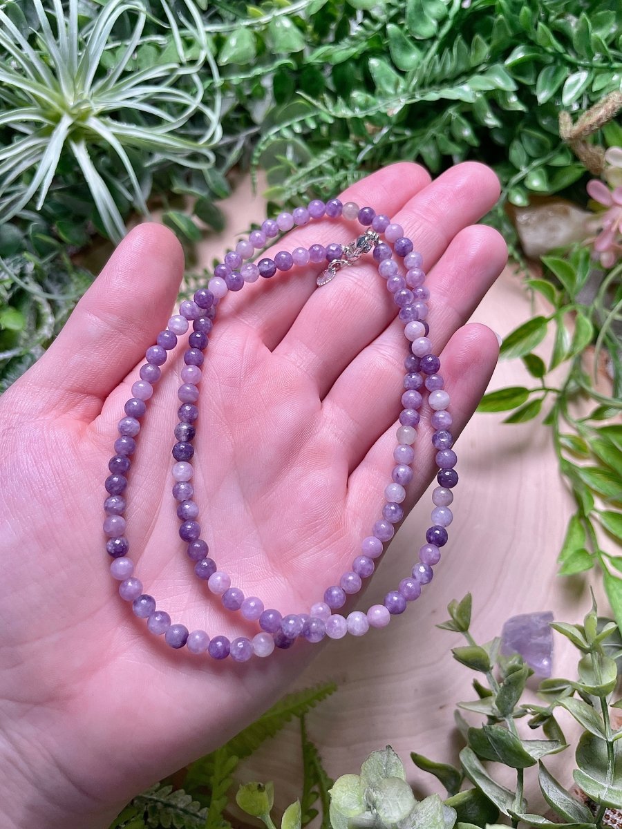 Crystal Beaded Necklace | Copper Ashes