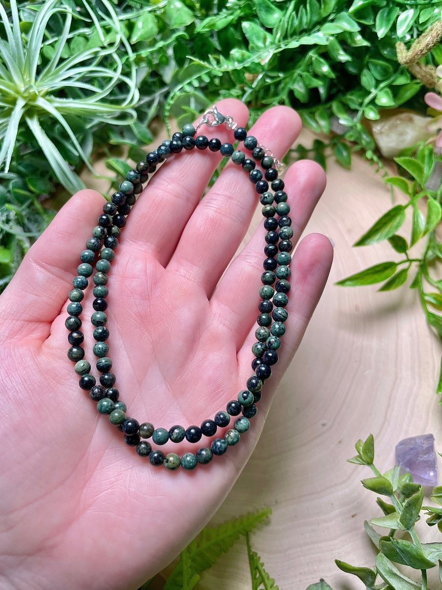 Crystal Beaded Necklace | Copper Ashes