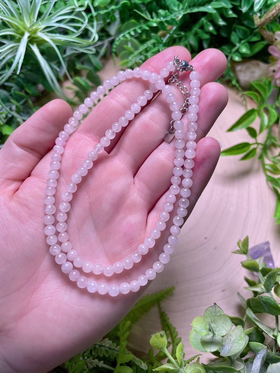 Crystal Beaded Necklace | Copper Ashes