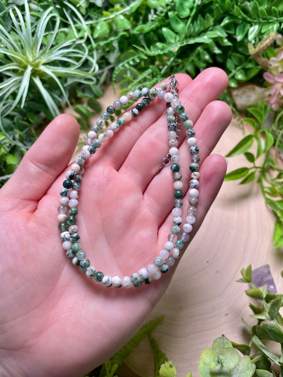 Crystal Beaded Necklace | Copper Ashes