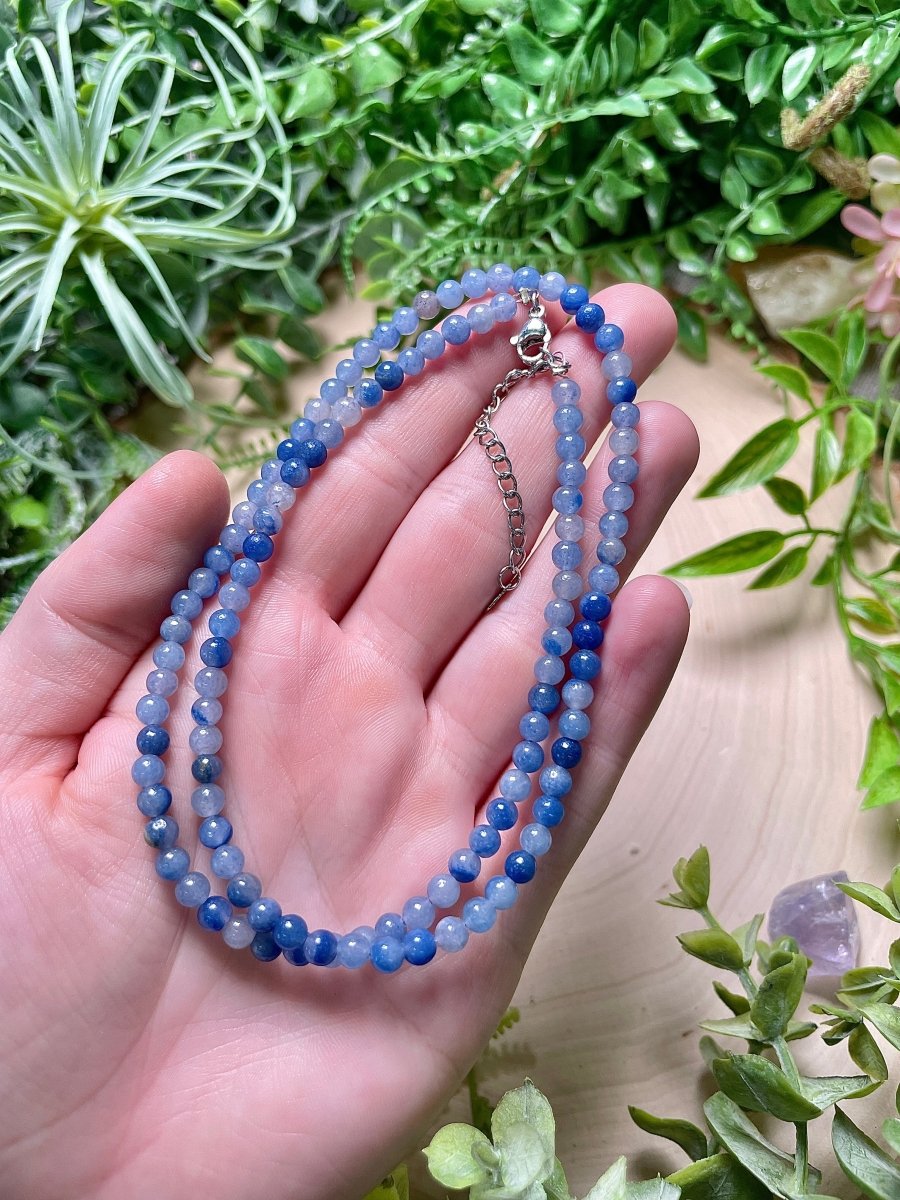 Crystal Beaded Necklace | Copper Ashes