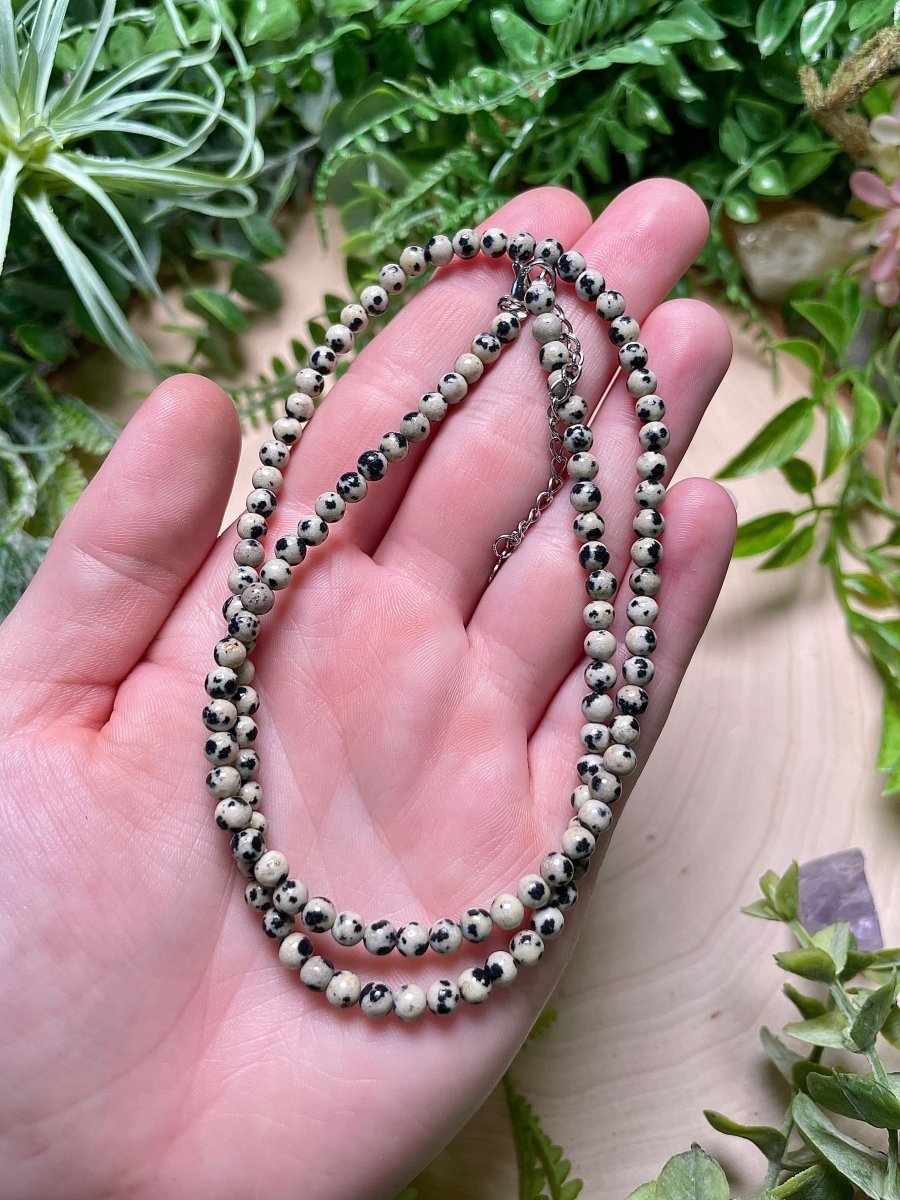 Crystal Beaded Necklace | Copper Ashes