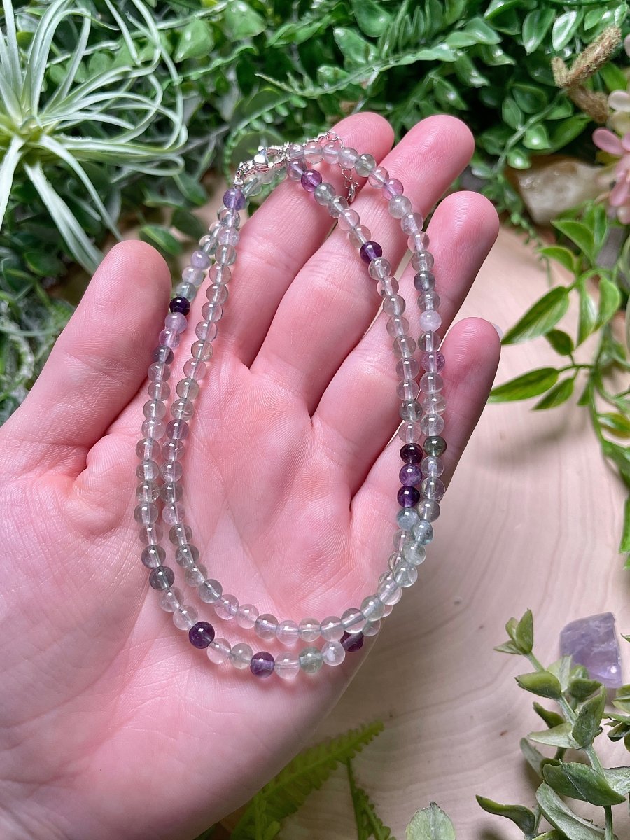 Crystal Beaded Necklace | Copper Ashes