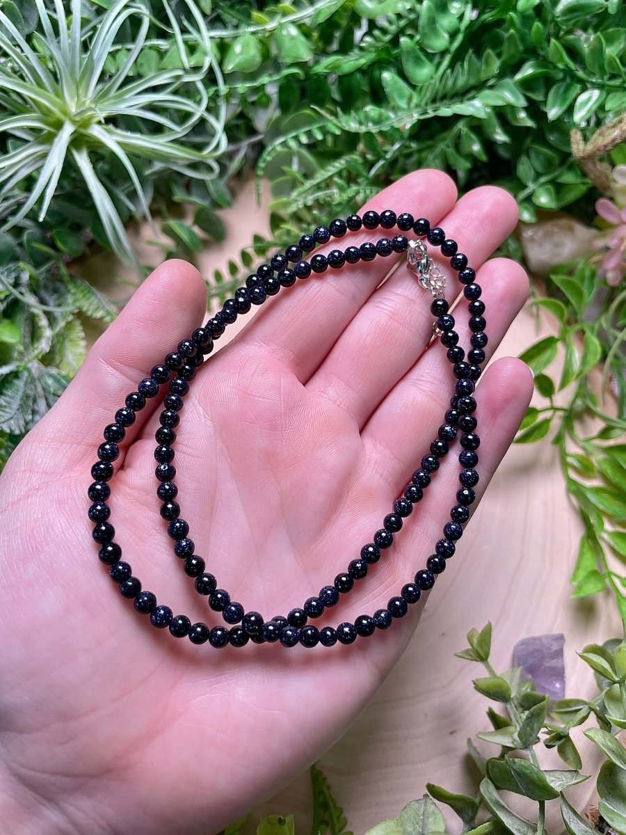 Crystal Beaded Necklace | Copper Ashes