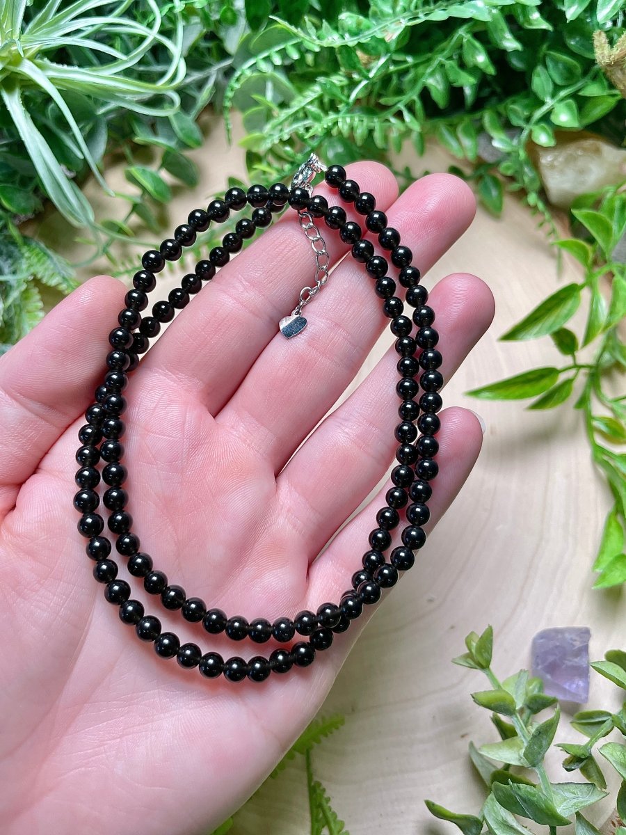 Crystal Beaded Necklace | Copper Ashes