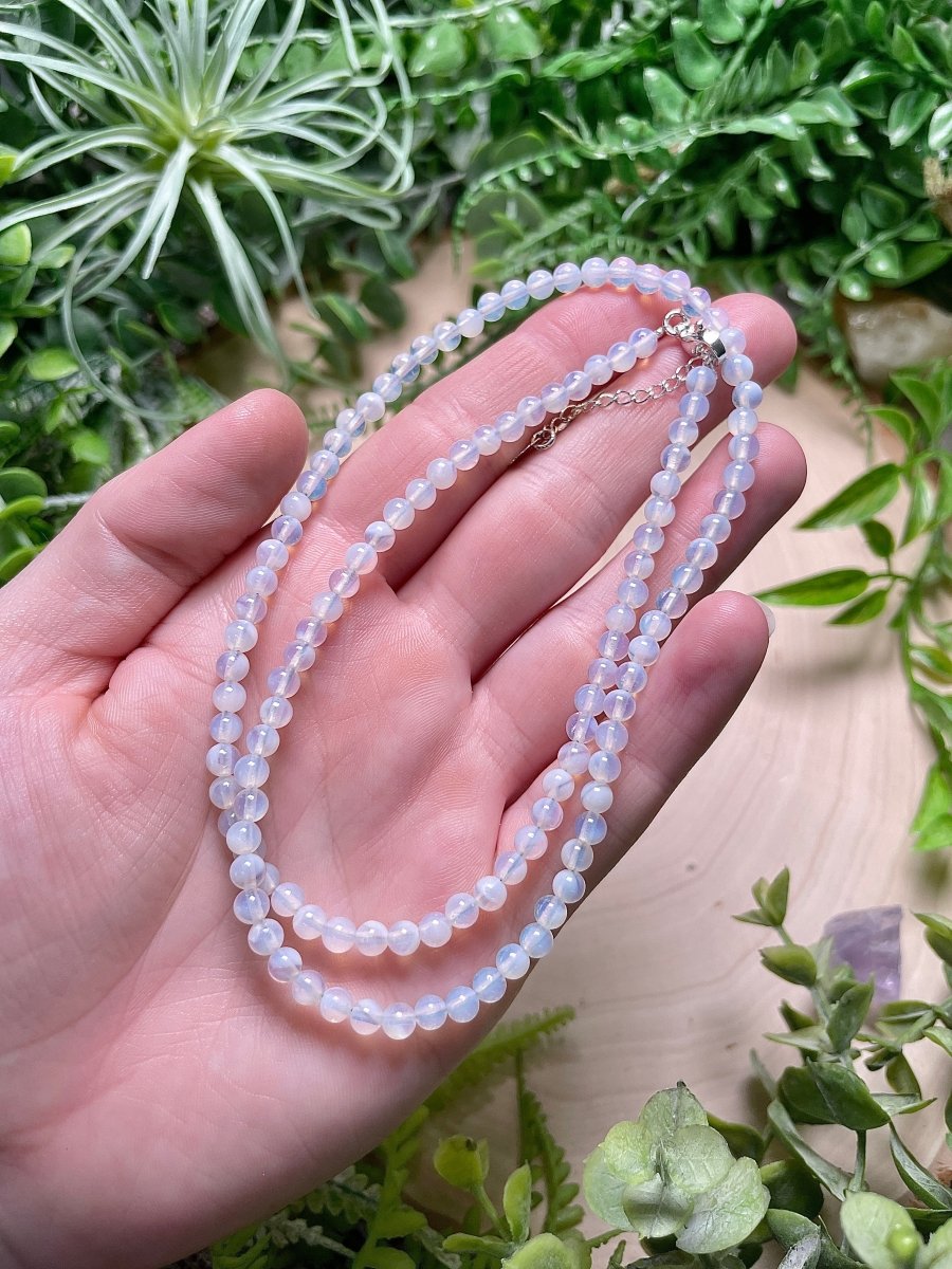 Crystal Beaded Necklace | Copper Ashes