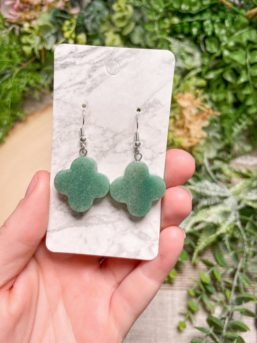 Crystal Clover Earrings | Copper Ashes