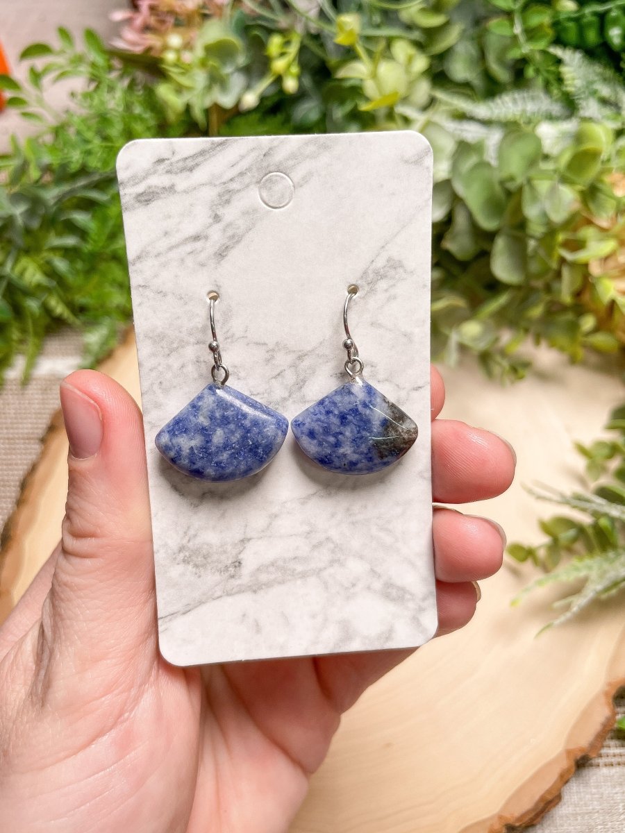 Crystal Fan Earrings | Copper Ashes