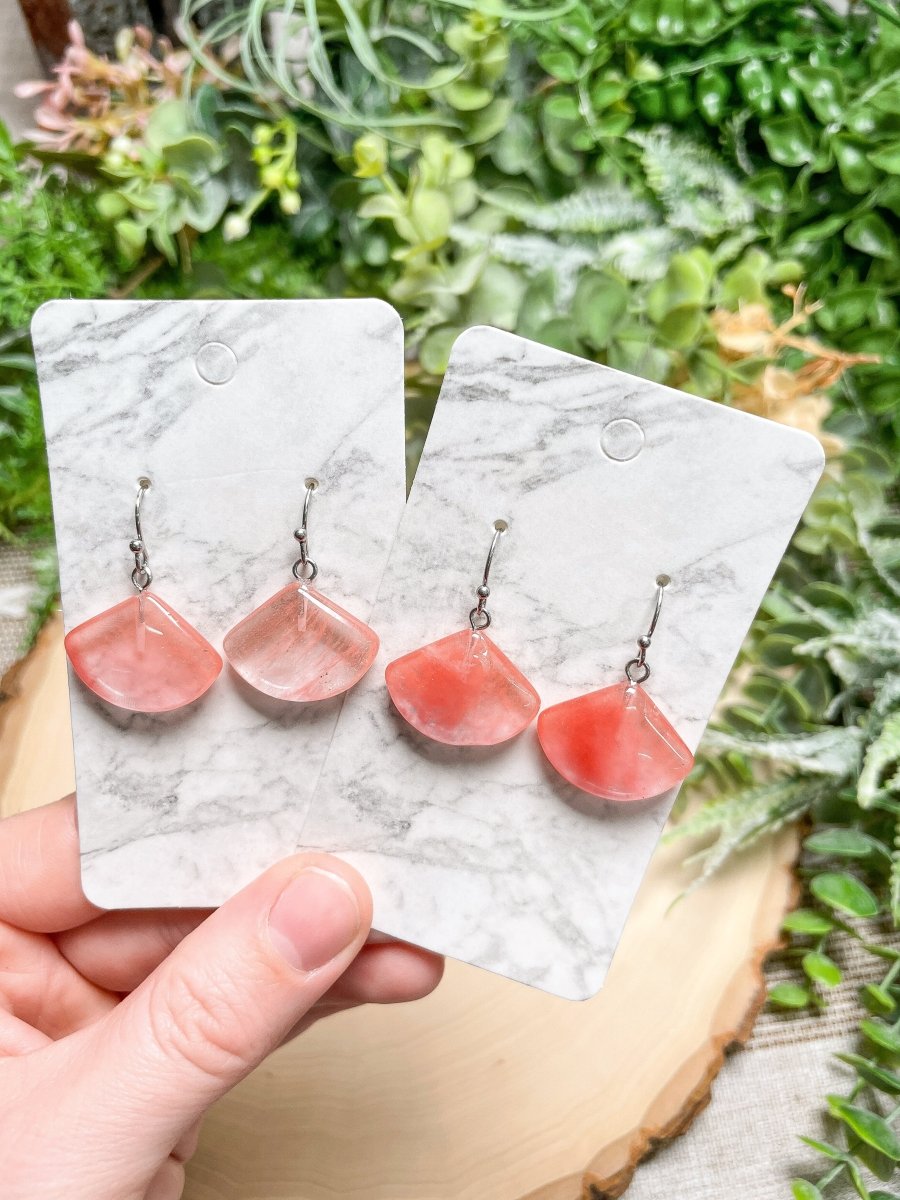Crystal Fan Earrings | Copper Ashes