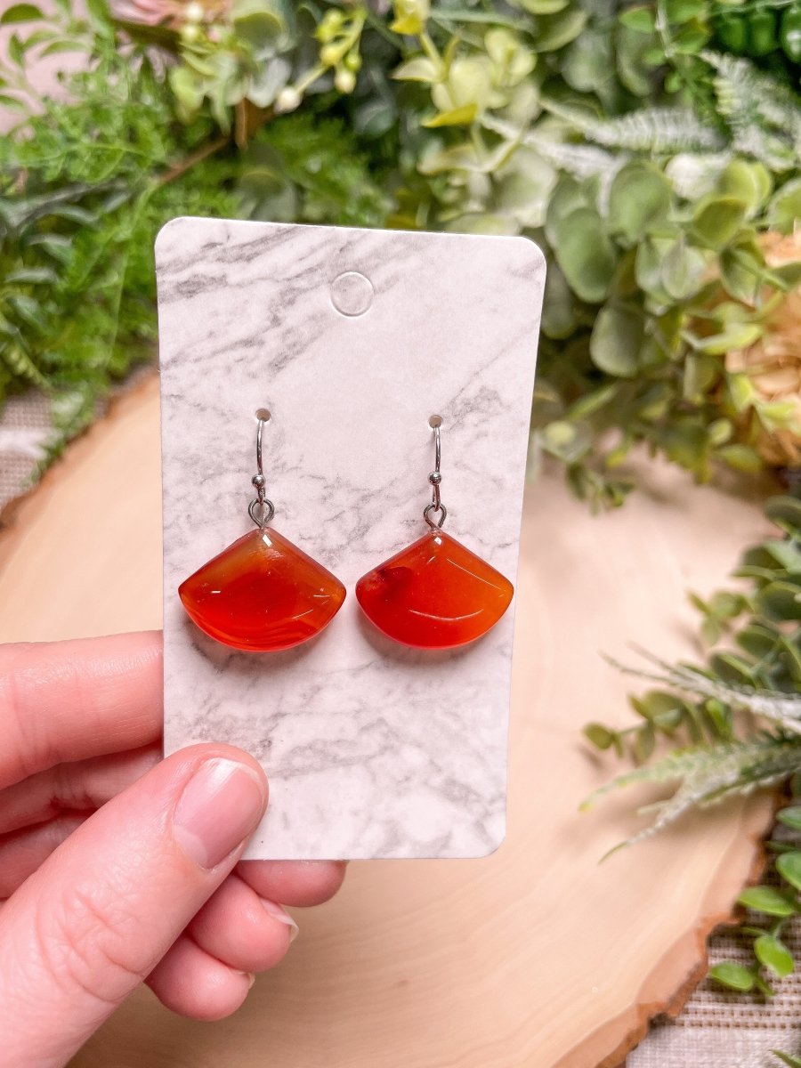 Crystal Fan Earrings | Copper Ashes