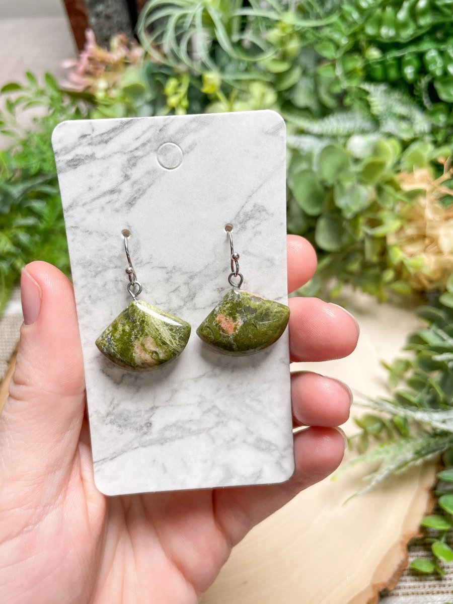 Crystal Fan Earrings | Copper Ashes