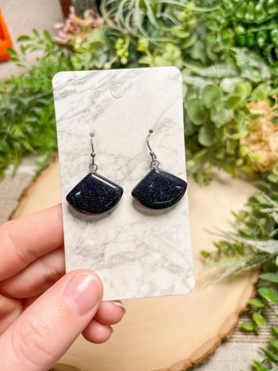 Crystal Fan Earrings | Copper Ashes