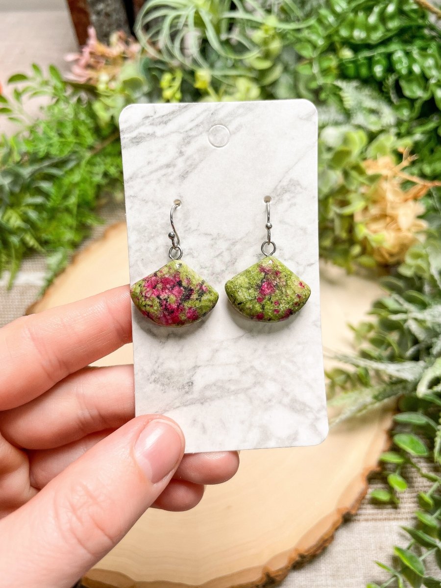 Crystal Fan Earrings | Copper Ashes