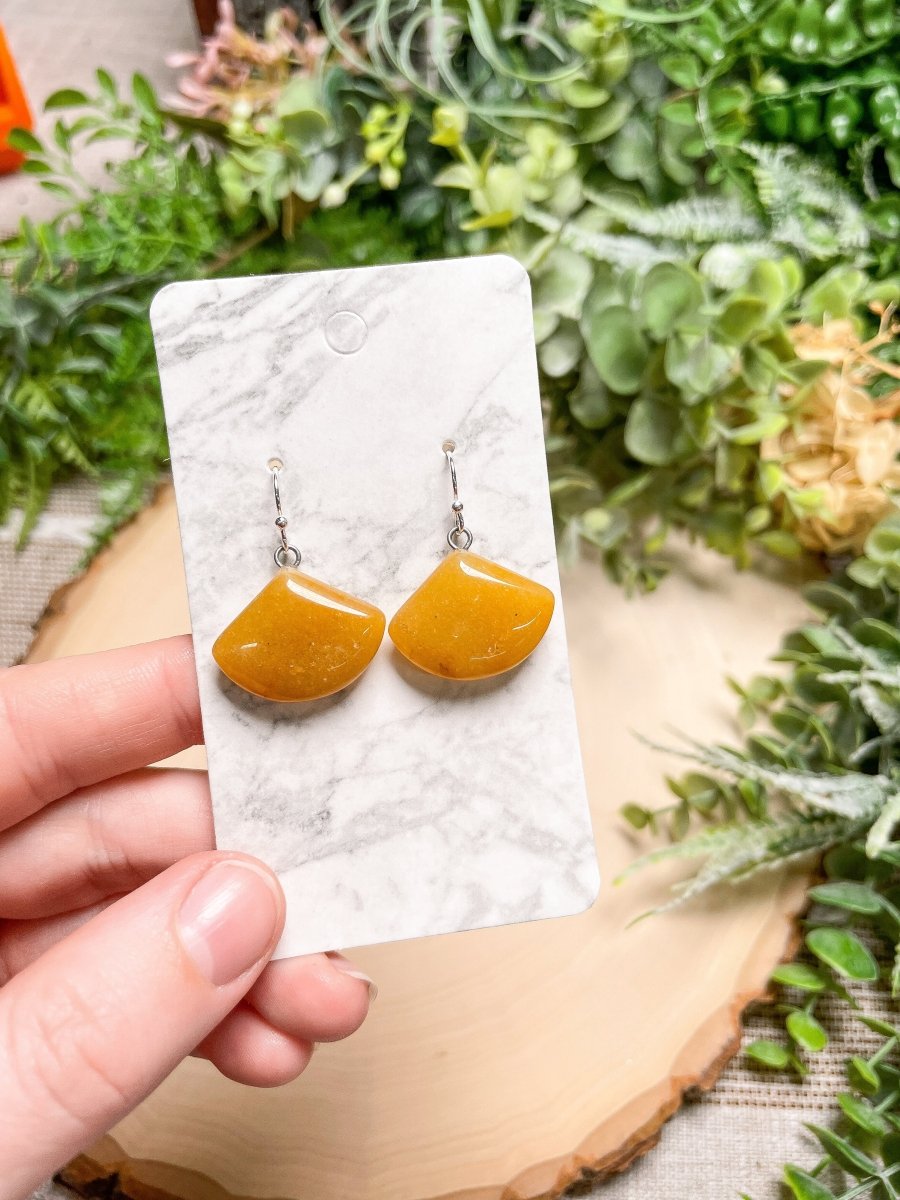 Crystal Fan Earrings | Copper Ashes