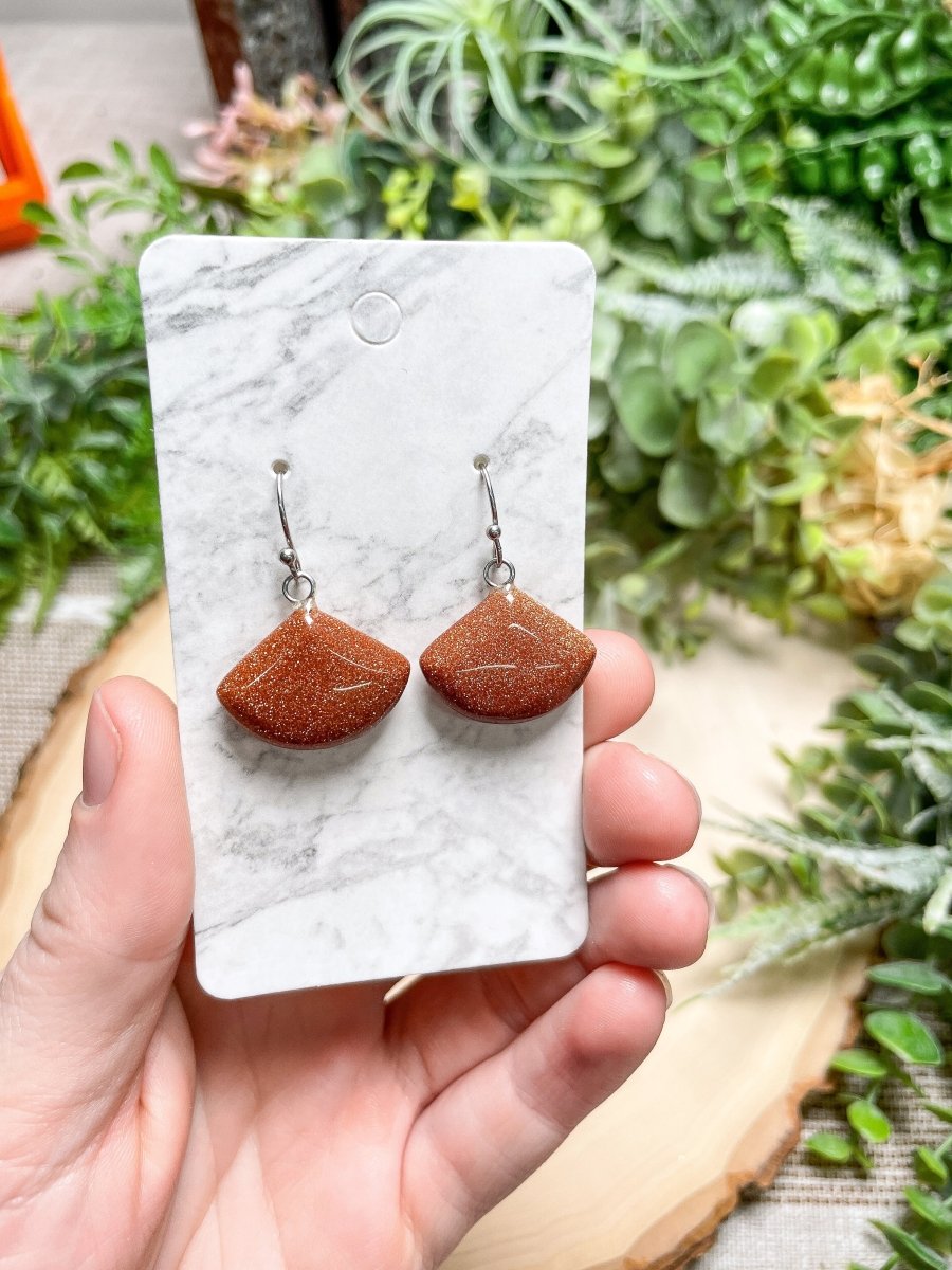 Crystal Fan Earrings | Copper Ashes