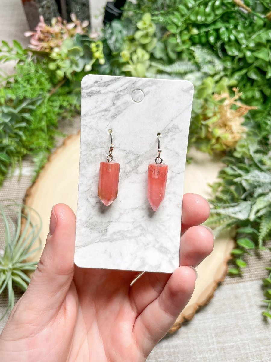 Crystal Point Earrings | Copper Ashes