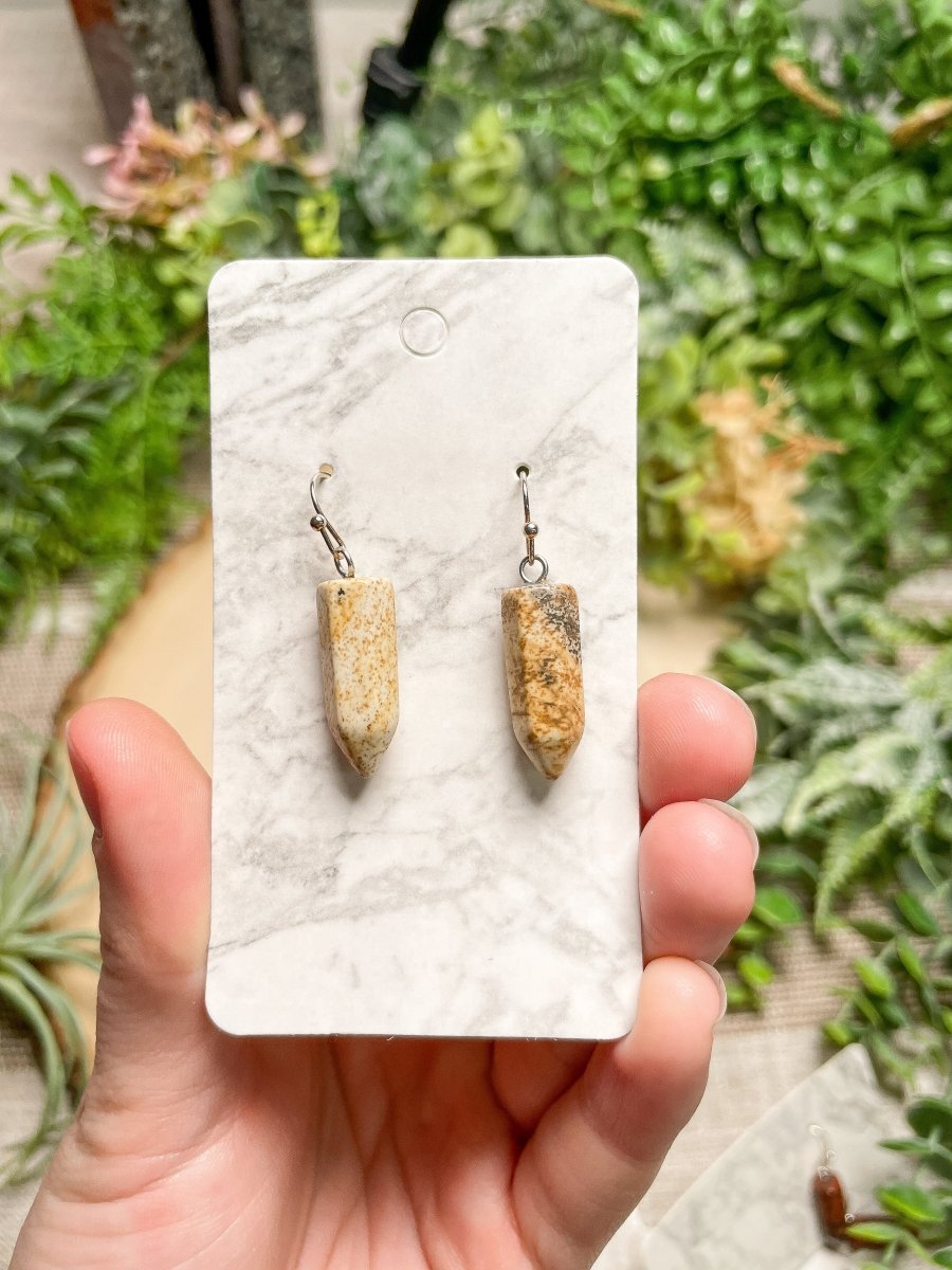 Crystal Point Earrings | Copper Ashes