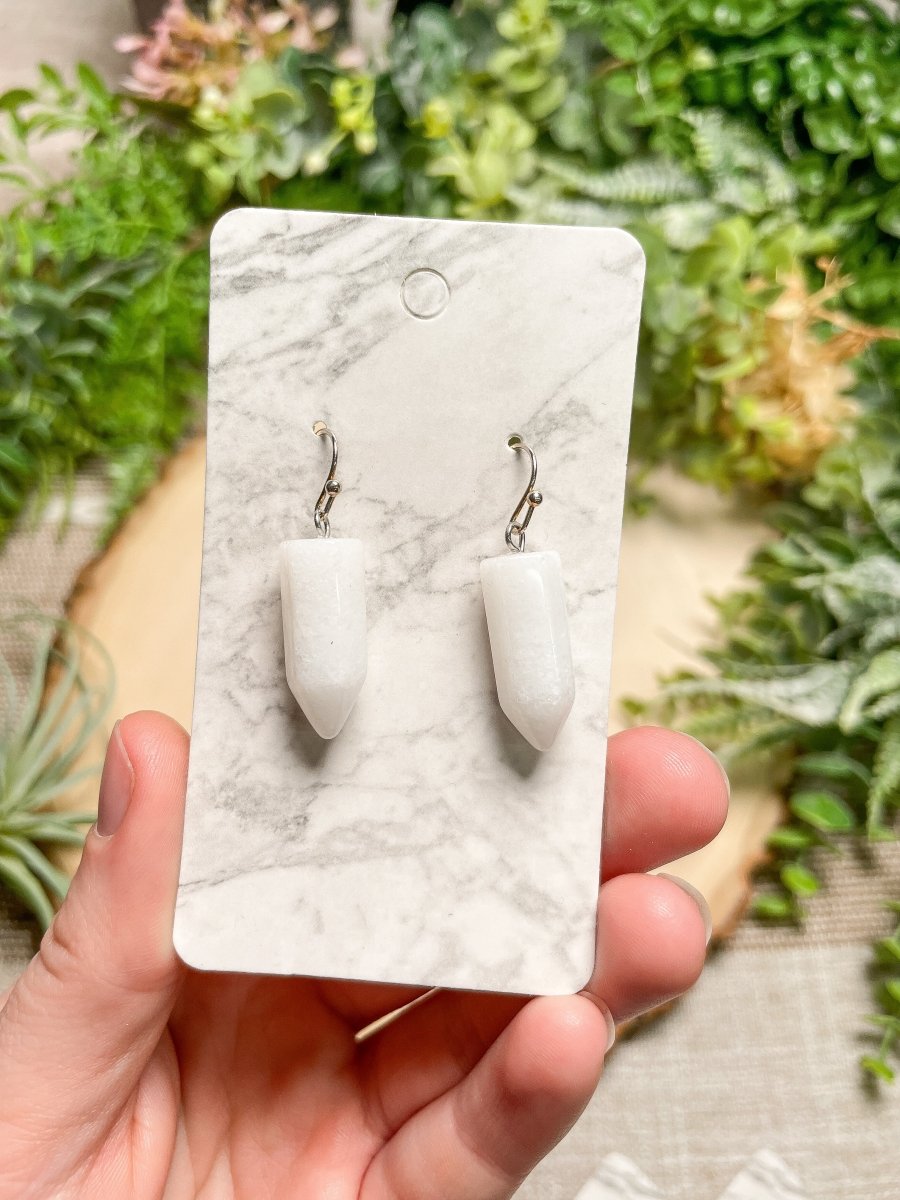 Crystal Point Earrings | Copper Ashes