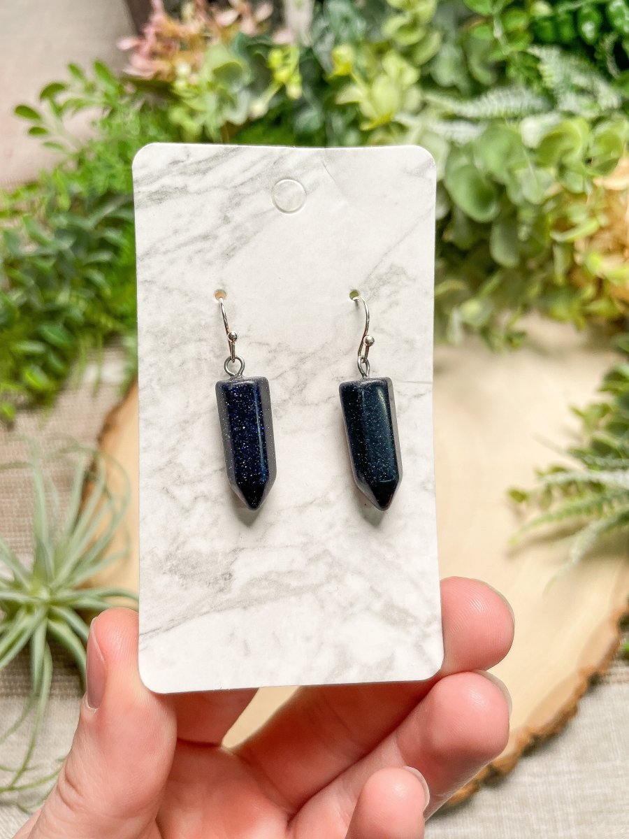 Crystal Point Earrings | Copper Ashes