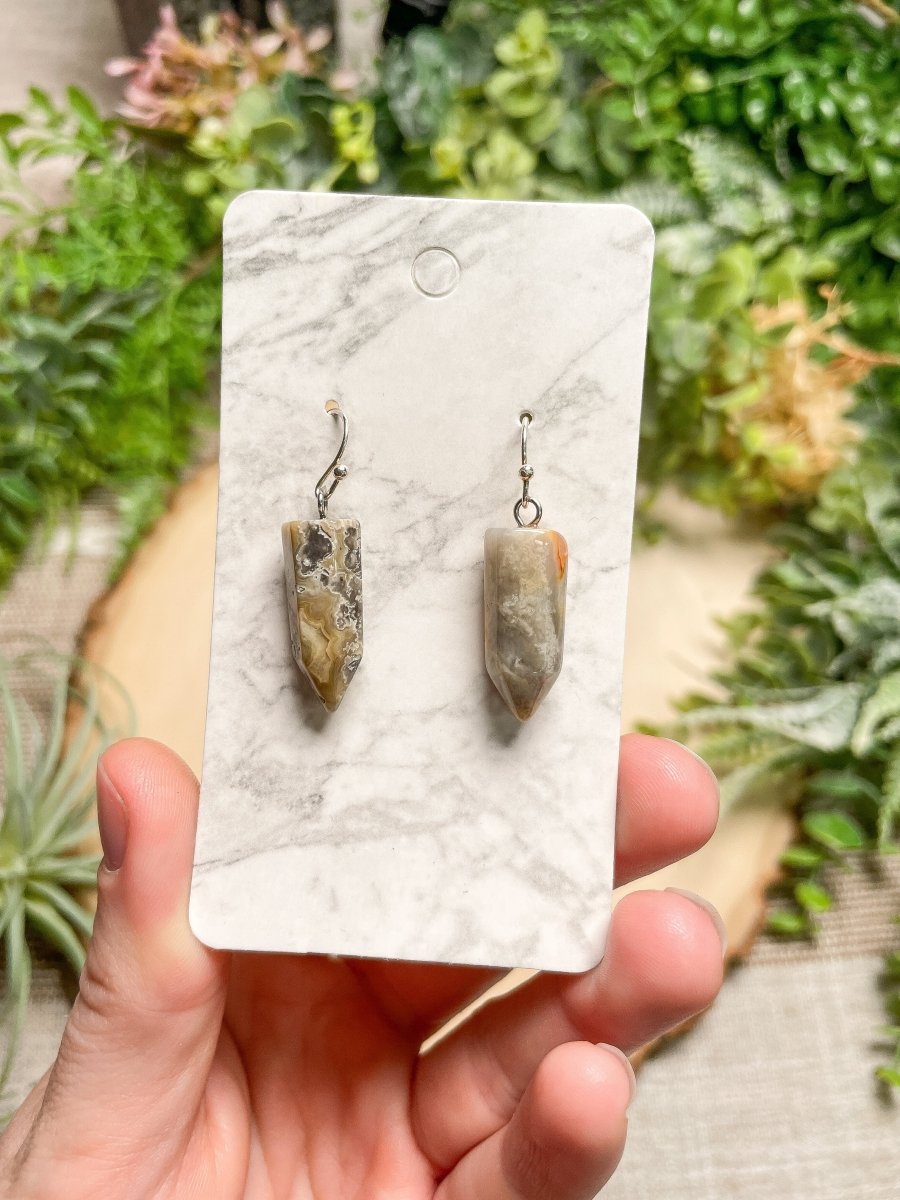 Crystal Point Earrings | Copper Ashes
