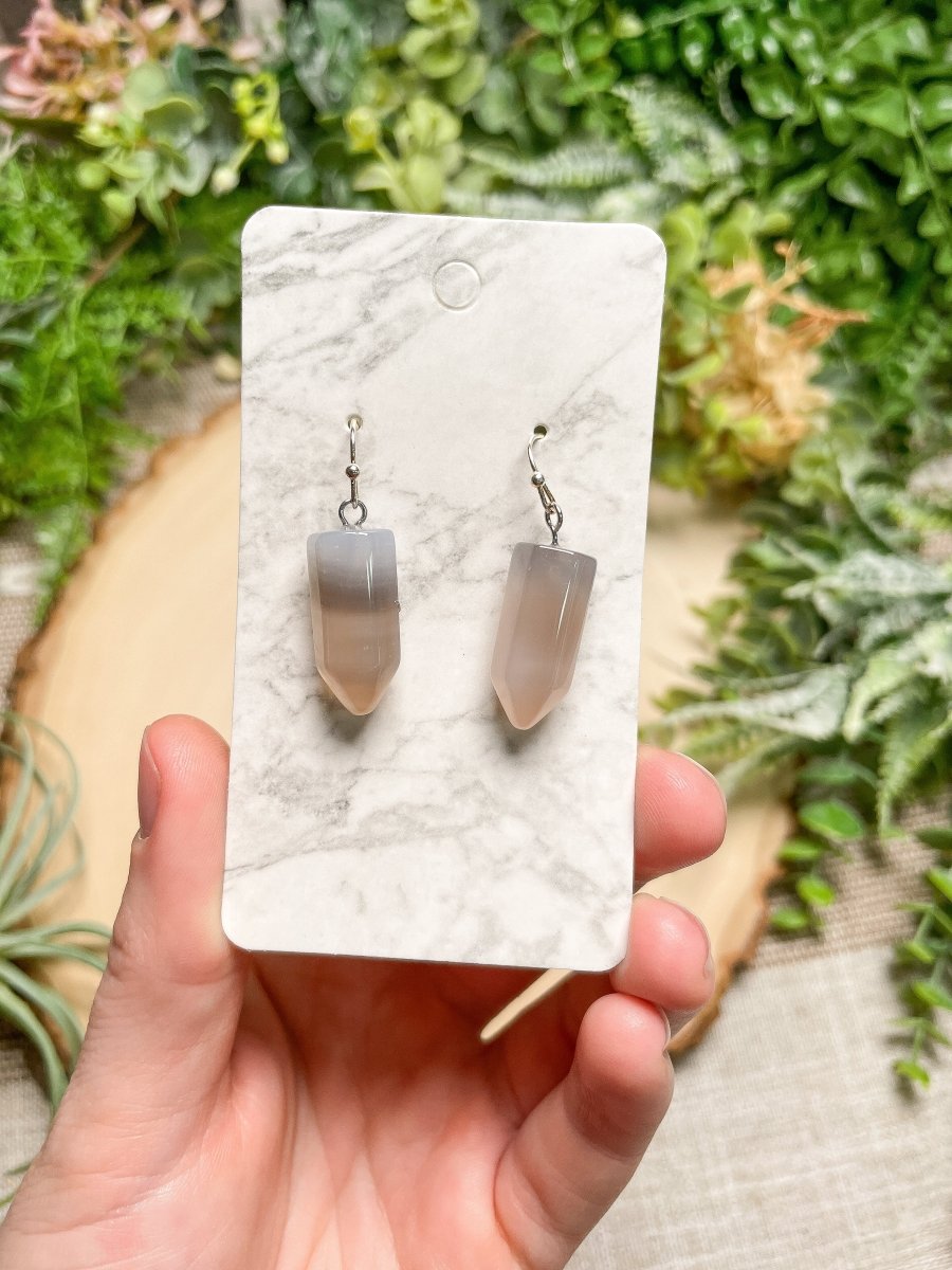Crystal Point Earrings | Copper Ashes