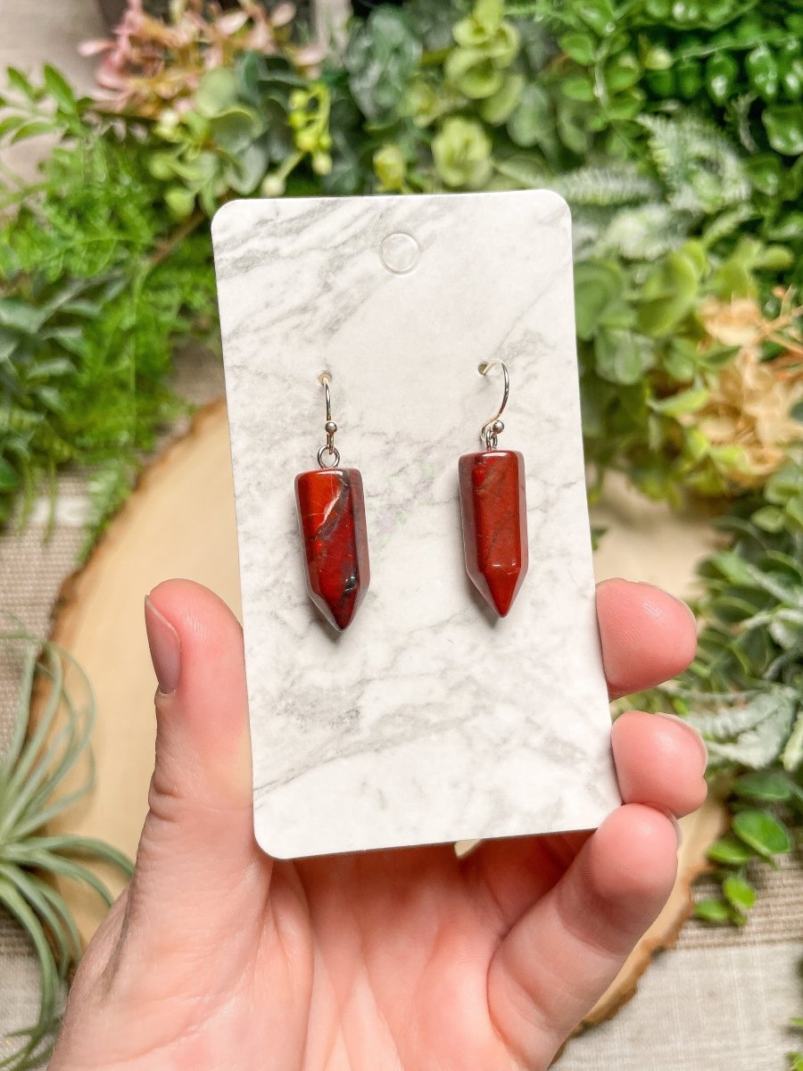 Crystal Point Earrings | Copper Ashes