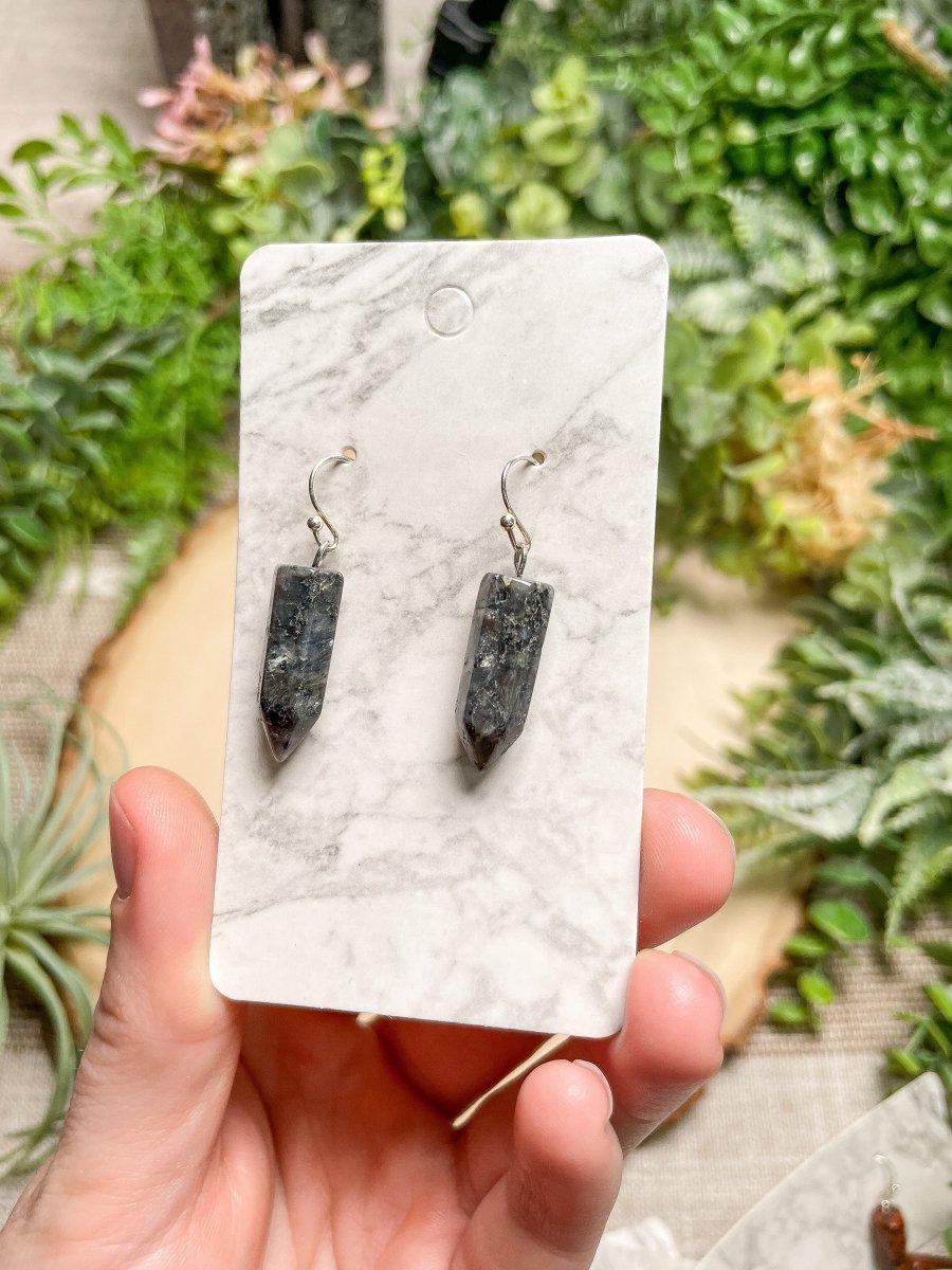 Crystal Point Earrings | Copper Ashes