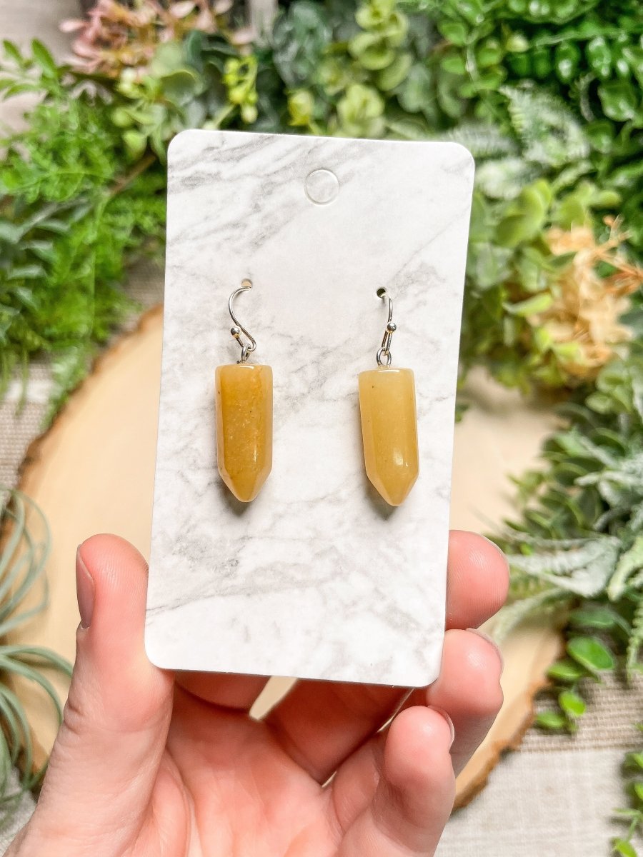 Crystal Point Earrings | Copper Ashes