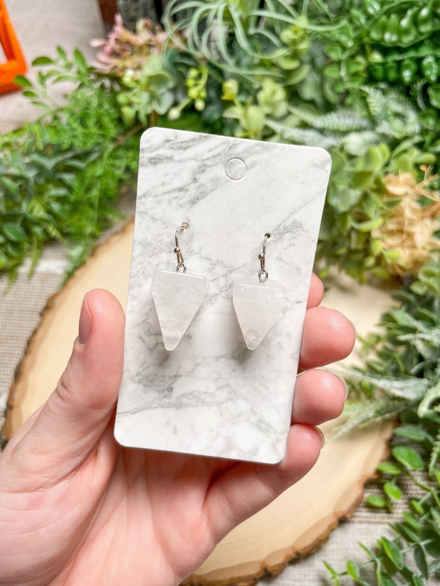 Crystal Pyramid Earrings | Copper Ashes