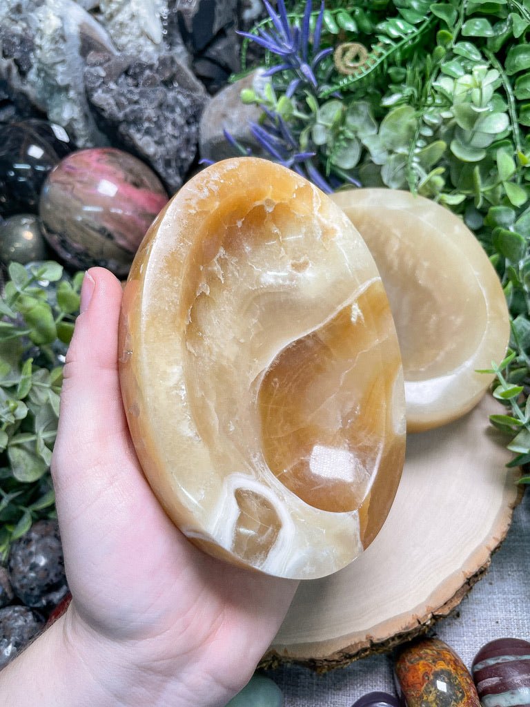 Orange Calcite Bowl | Copper Ashes